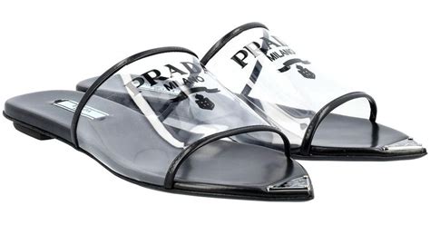 Prada plexiglass sandals